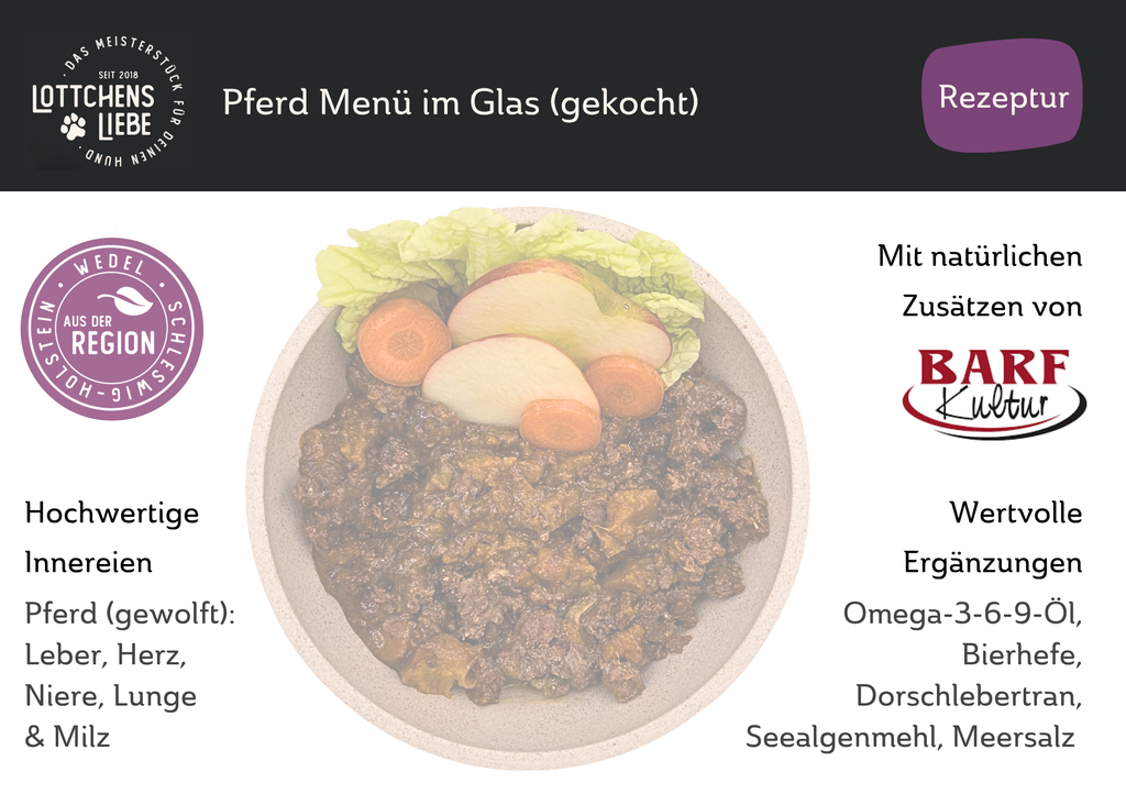 Lottchens Liebe Pferd Menü, 380g – Bild 5