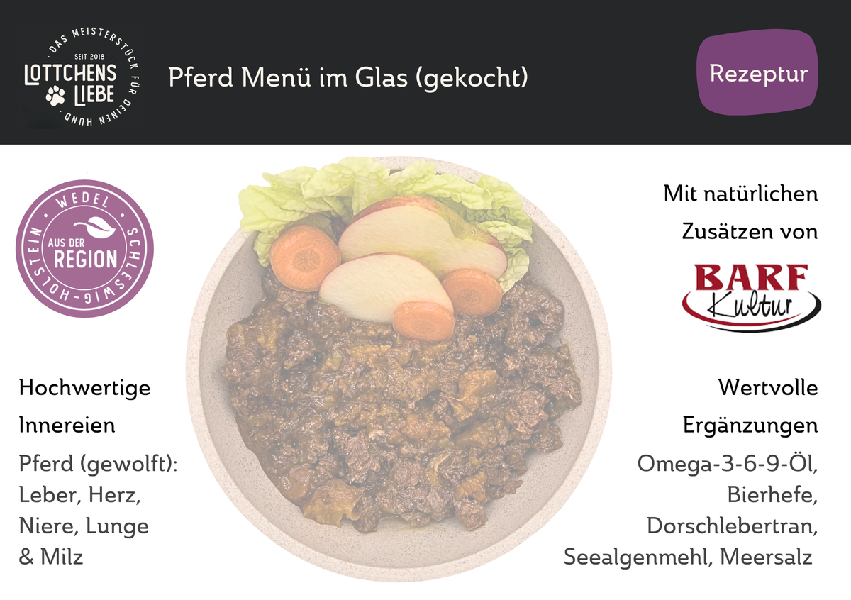Lottchens Liebe Pferd Menü, 380g – Bild 5