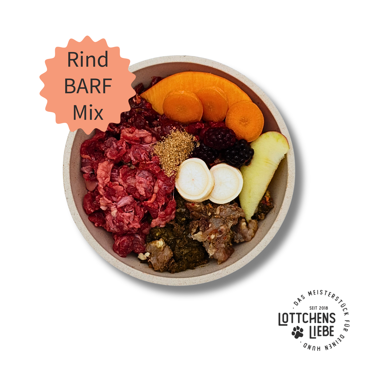 Lottchens Liebe BARF Probierpaket - Der Klassiker, 7.5kg – Bild 2