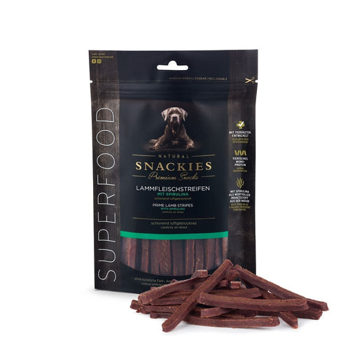 Lottchens Liebe Feine Lammfleischstreifen mit Spirulina 170g