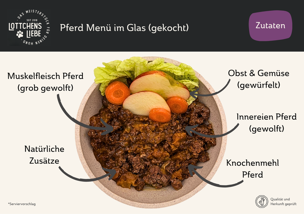 Lottchens Liebe Pferd Menü, 380g – Bild 3