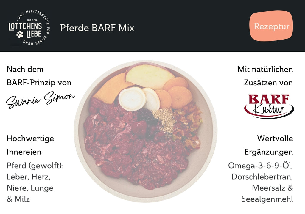 Lottchens Liebe Pferde BARF Mix - gewolft, 250g – Bild 4