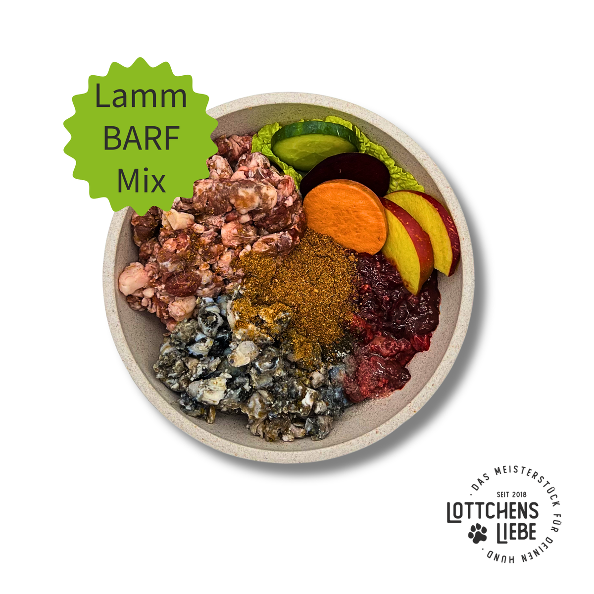 Lottchens Liebe BARF Probierpaket - Allergiker-Liebling, 15kg – Bild 3