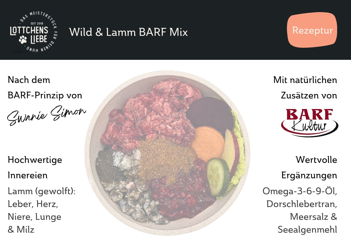 Lottchens Liebe Wild & Lamm BARF Mix - gewolft, 500g – Bild 4