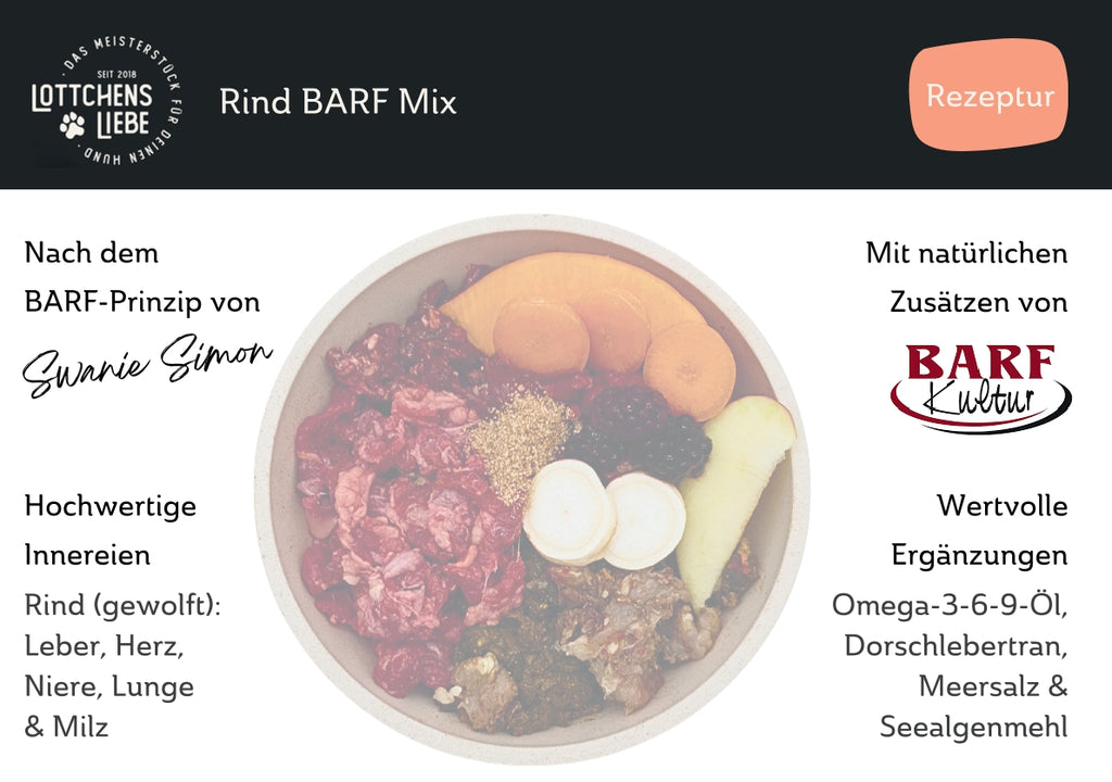 Lottchens Liebe Rind BARF Mix - gewolft, 250g – Bild 4