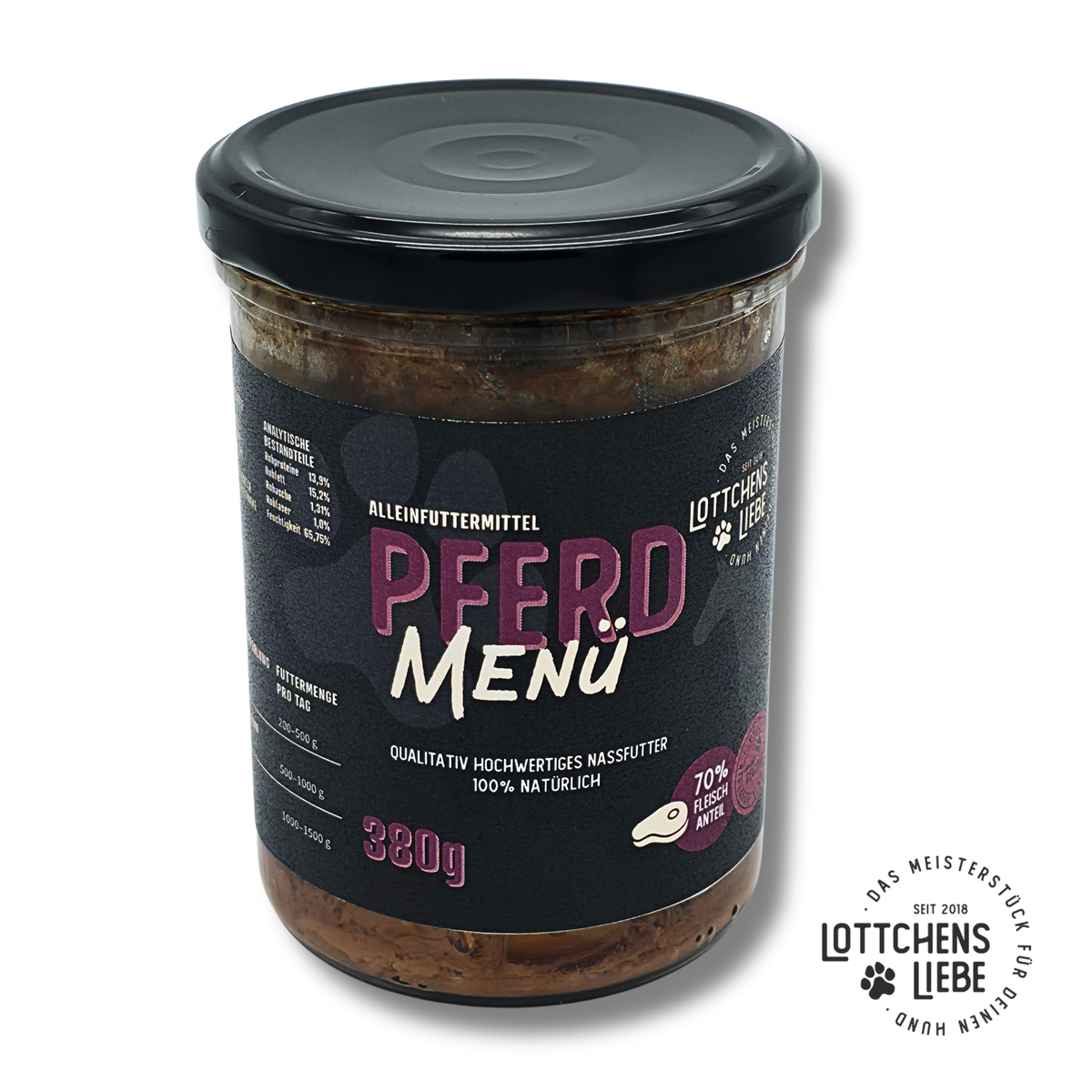 Lottchens Liebe Pferd Menü, 380g