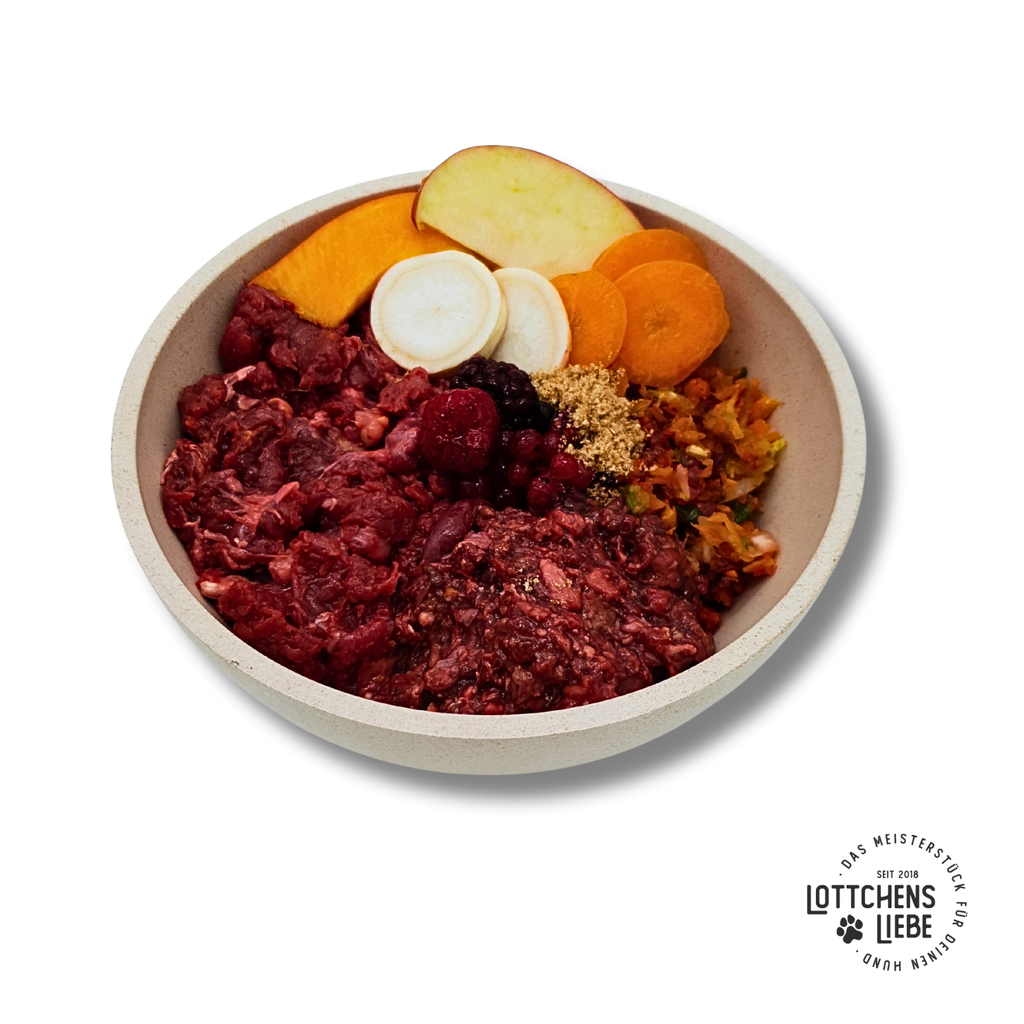 Lottchens Liebe Pferde BARF Mix - gewolft, 500g